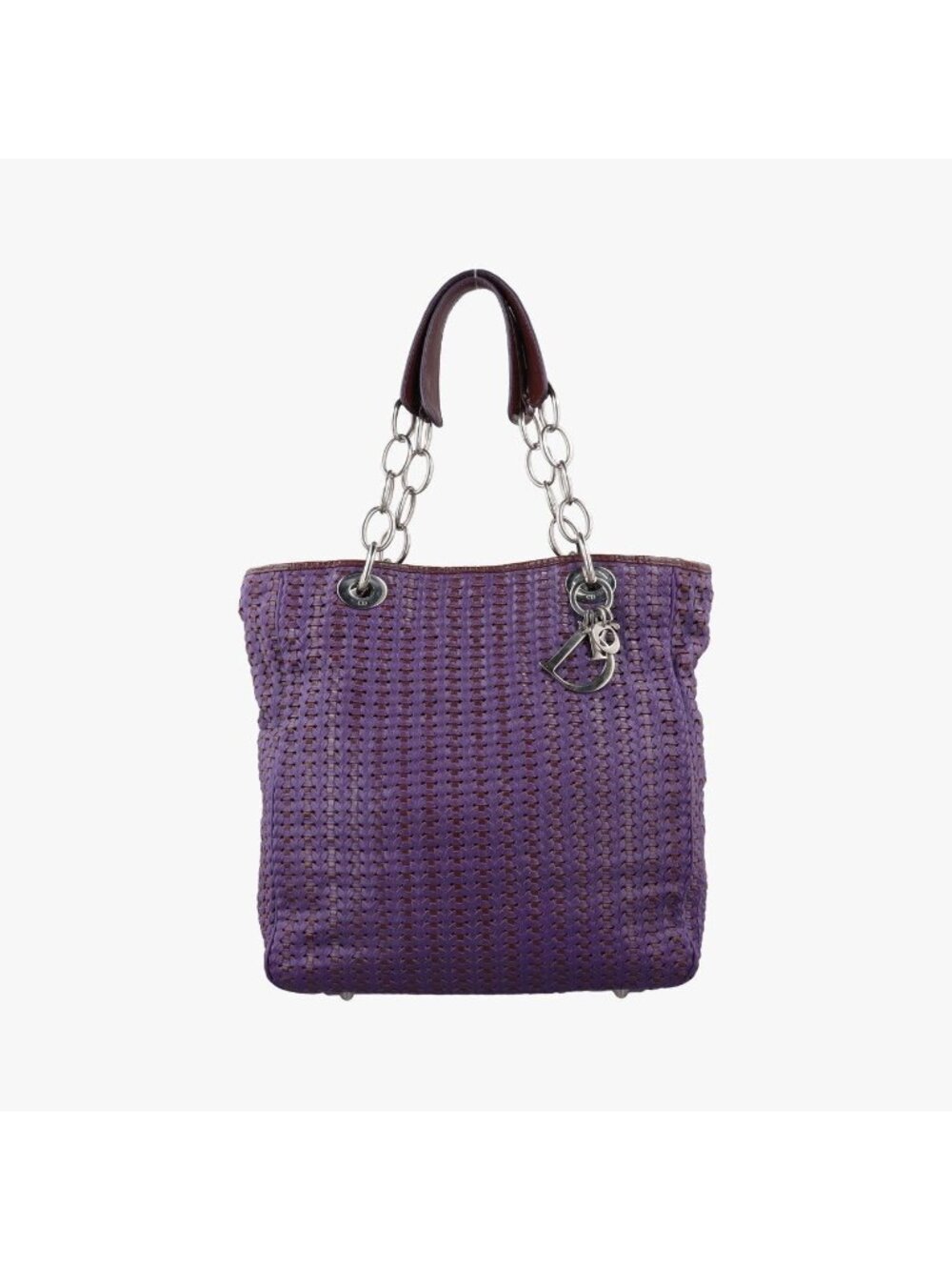 Dior Soft Lady Tote Bag Purple Lambskin